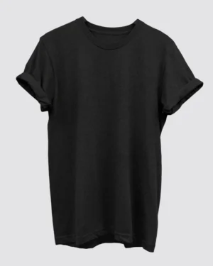 Black Plain T-Shirt for Men