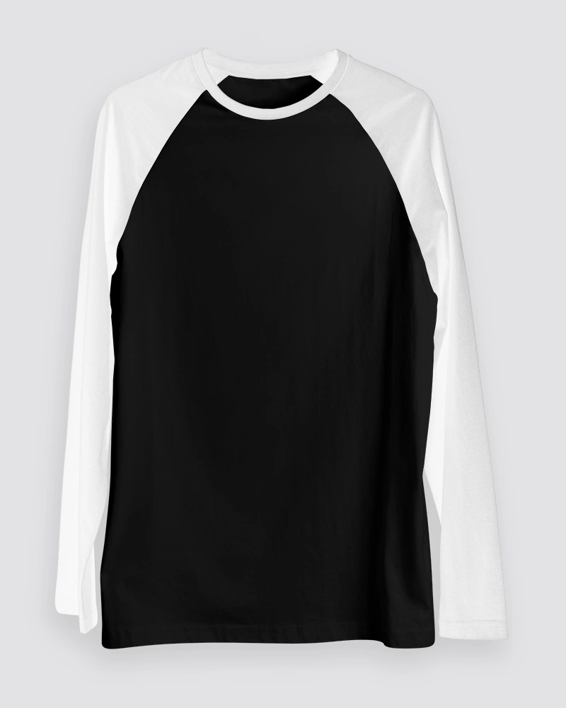Black Raglan T-Shirt for Men Black Raglan T-Shirt for Men