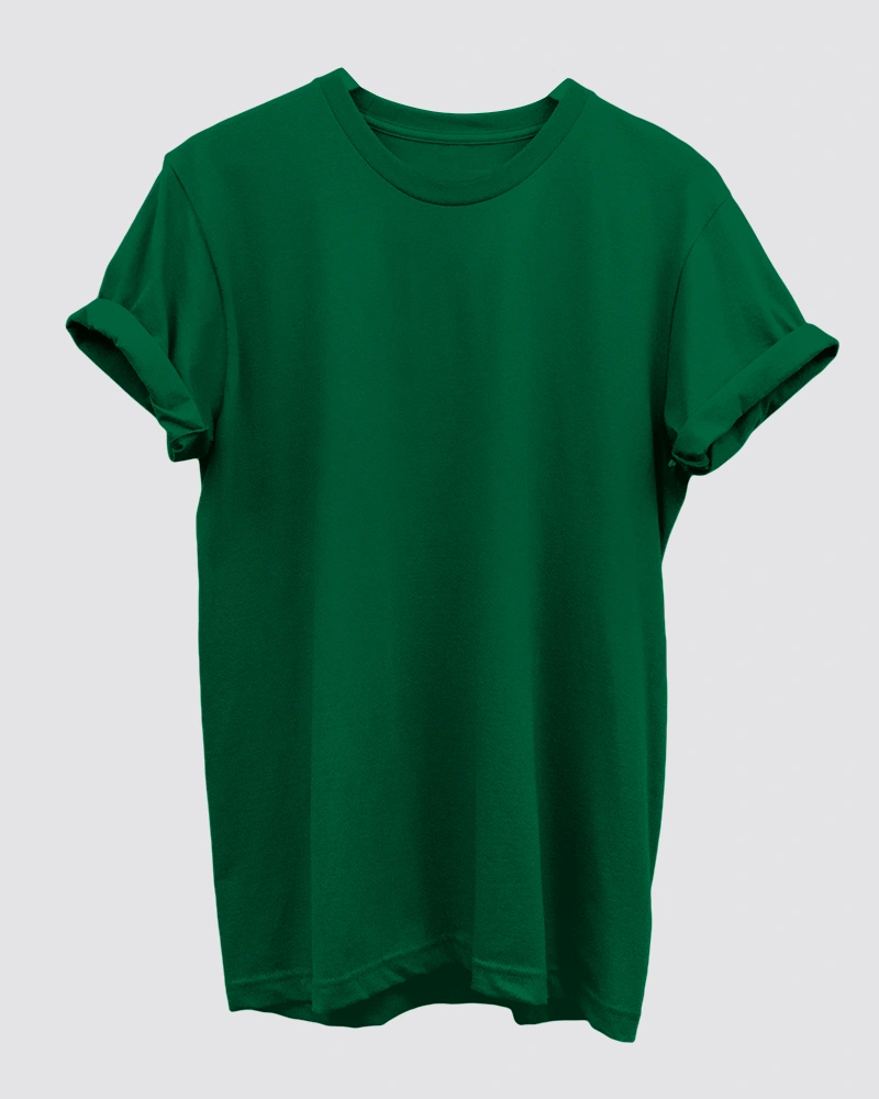 Green Plain T-Shirt for Men Green Plain T-Shirt for Men