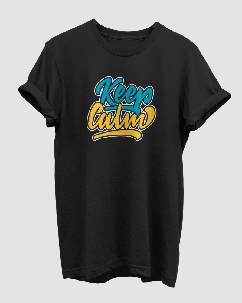 Keep Calm Black T-Shirt for Men Keep Calm Black T-Shirt for Men