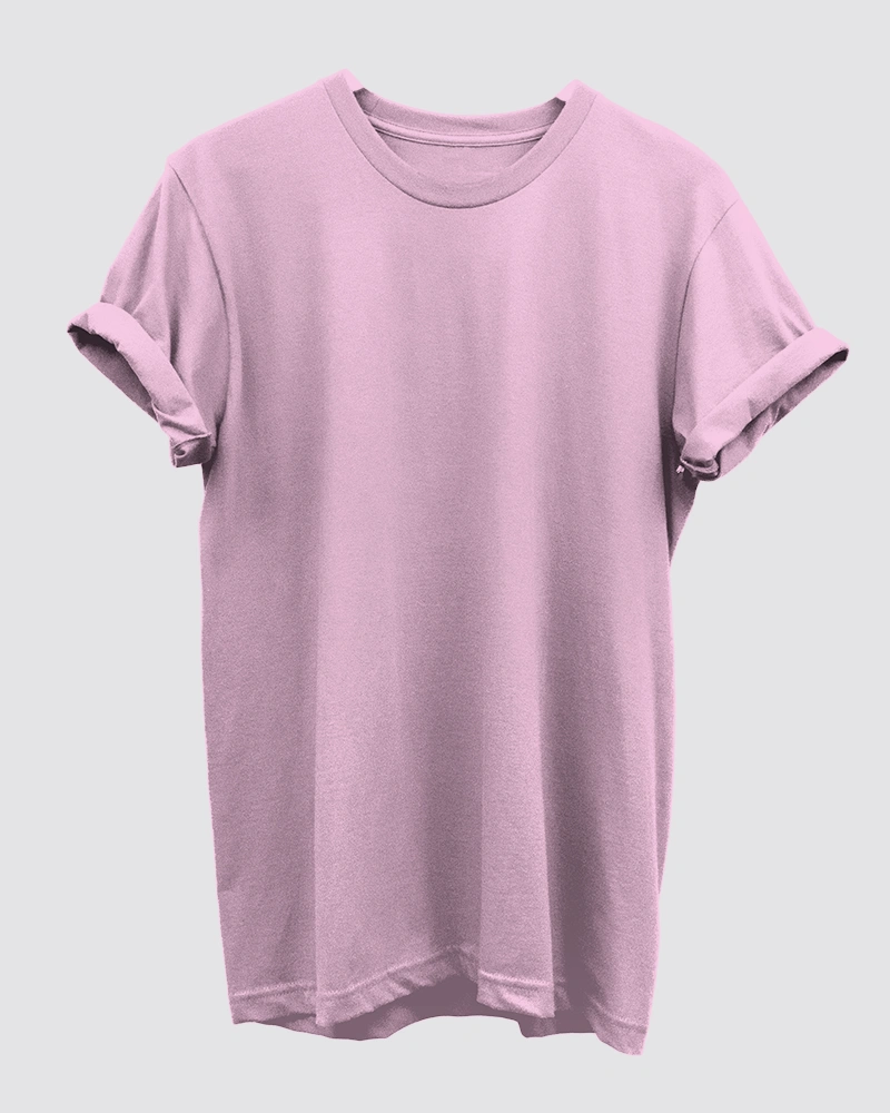 Light Pink Plain T-Shirt for Men Light Pink Plain T-Shirt for Men