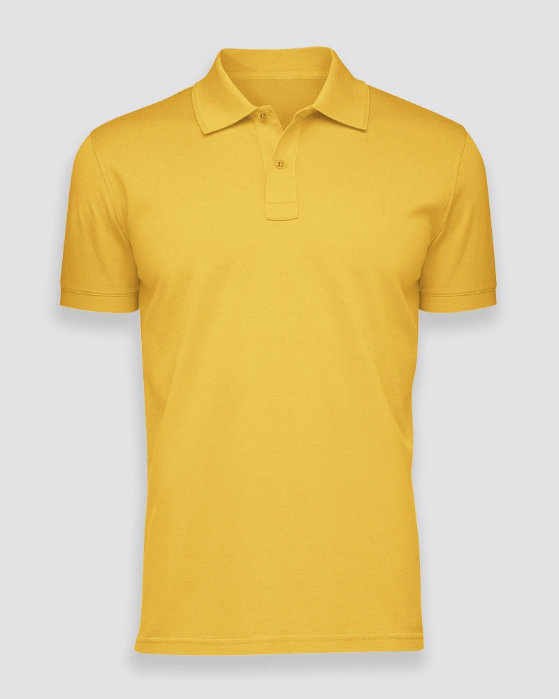 Mustard Yellow Polo T-Shirt Mustard Yellow Polo T-Shirt