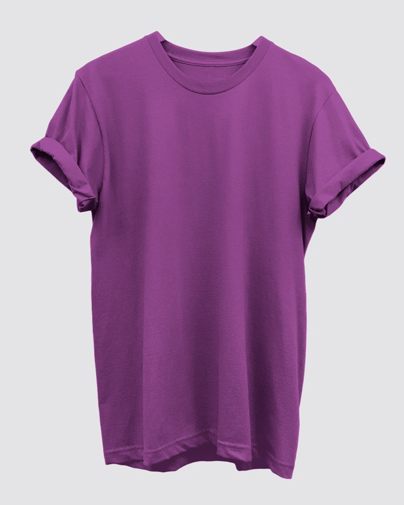Purple Plain T-Shirt for Men Purple Plain T-Shirt for Men