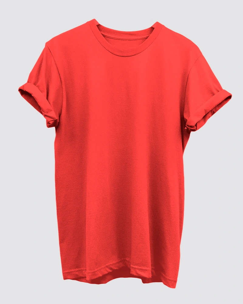 Red Plain T-Shirt for Men Red Plain T-Shirt for Men