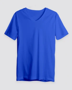 Royal Blue V-Neck T-Shirt