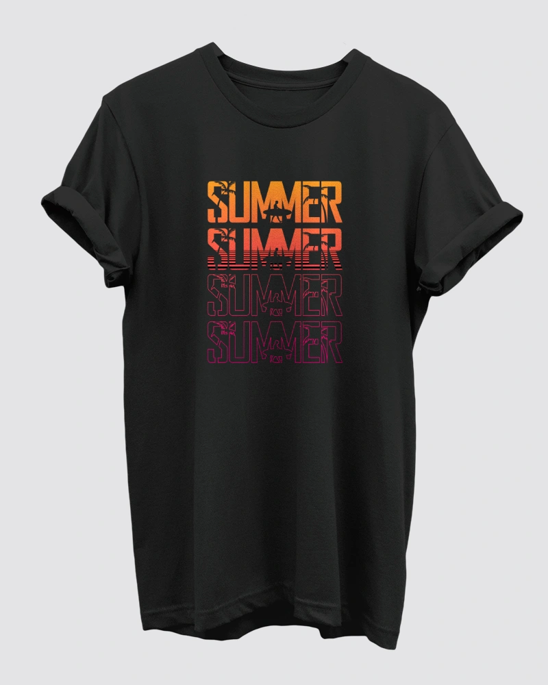 Summer Black T-Shirt for Men Summer Black T-Shirt for Men